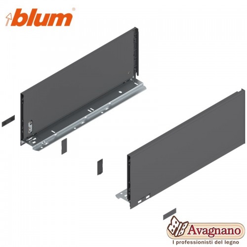 BLUM LEGRABOX SPONDINE GRIGIO ORIONE ALTEZZA C (177 mm), 400 mm