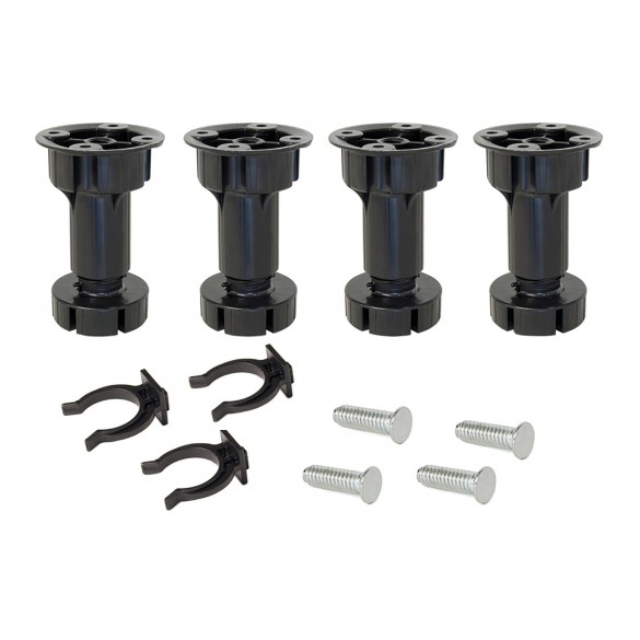 PIEDE IN PLASTICA REGOLABILE H 100 mm (4 PEZZI) - MANART