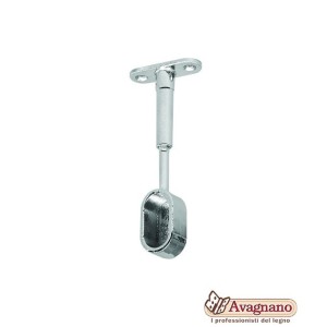 REGGITUBO CHIUSO PER TUBO OVALE CENTRALE NICHELATO - MANART