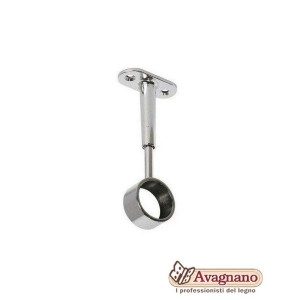 REGGITUBO APERTO PER TUBO TONDO CENTRALE NICHELATO D.18 mm - MANART