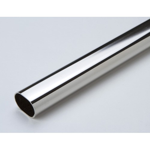 TUBO OVALE 3 METRI CROMATO 30x15 mm - MANART