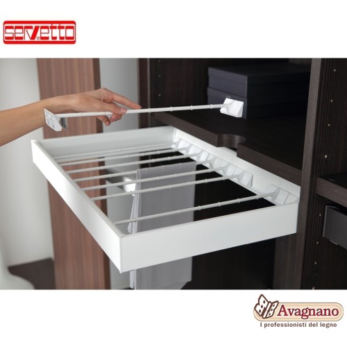 PAPILLON SET 4 TUBETTI PORTAPANTALONI BIANCO - SERVETTO