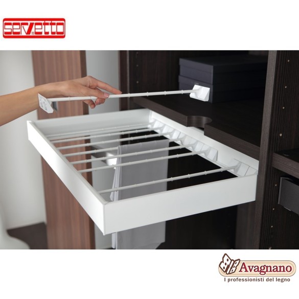 PAPILLON SET 4 TUBETTI PORTAPANTALONI MARRONE - SERVETTO