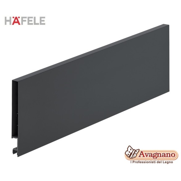 SET SPONDA PER CASSETTO H128 MM MATRIXBOX A30 GRIGIO ANTRACITE PROFONDITA' 450MM- HAFELE