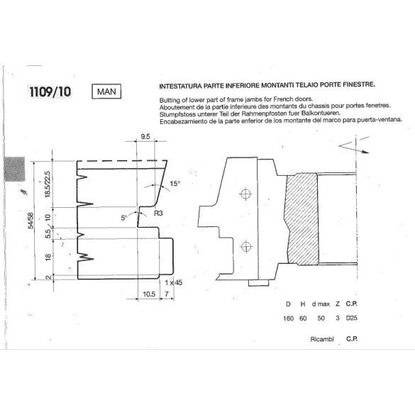 FRESA PER TOUPIE 1109/10 RESCO