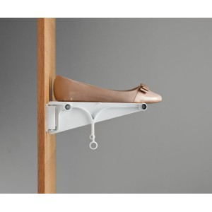 PORTASCARPE TAC SERVETTO 51-94 TRASPARENTE - ALLUMINIO SATINATO 2