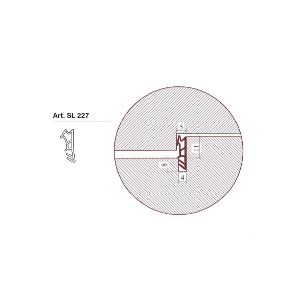 ROTOLO GUARNIZIONE SL227 PER INFISSI IN LEGNO 27.3 M MARRONE - GETROPLAST