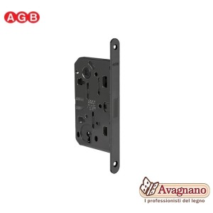 Serratura AGB POLARIS 2XT E.50 NERO OPACO