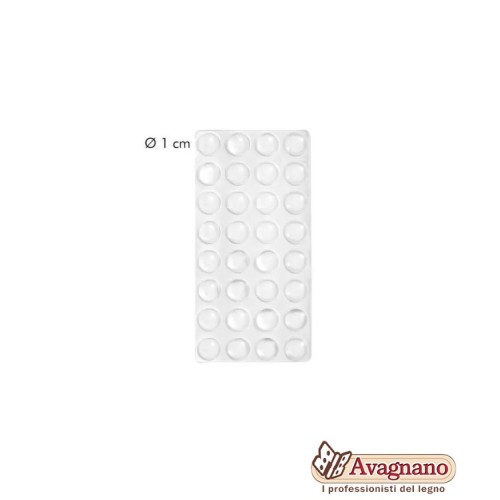 PARACOLPO ADESIVO Ø10x3mm TRASPARENTE...