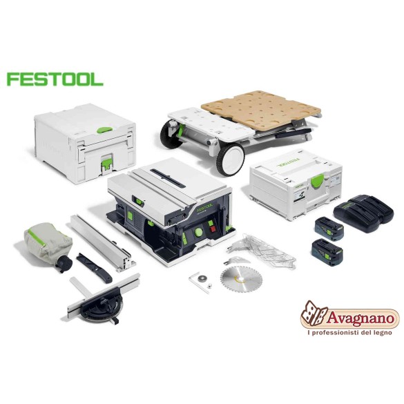 Sega circolare da banco a batteria CSC SYS 50 EBI-Set - FESTOOL