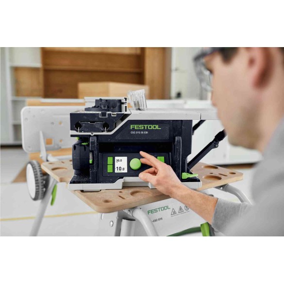Sega circolare da banco a batteria CSC SYS 50 EBI-Set - FESTOOL