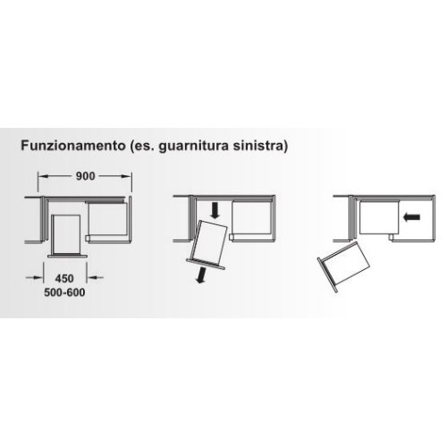 GUARNITURA ESTRAIBILE COR FOLD DESTRO...