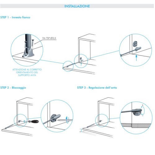 PISTONE A GAS PER CALATOIA SCRITTOIO...