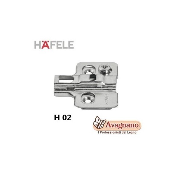 BASETTA CLIPS HAFELE NICHELATA REGOLABILE H 02