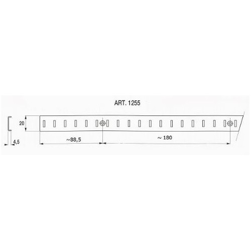 CREMAGLIERA GB MANZONI IN FERRO NERO...