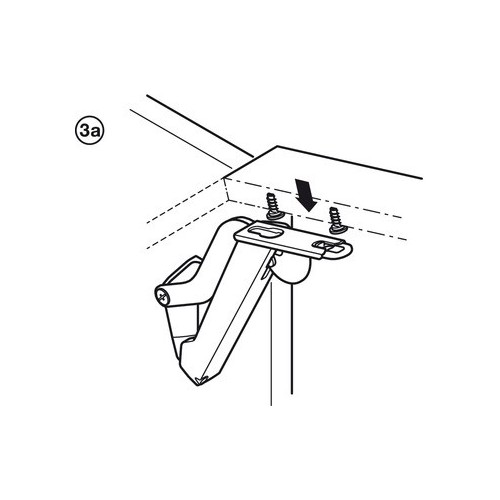 GUARNITURA PER ANTA A RIBALTA FREE SPACE 1.11 GRIGIO ORIONE - HAFELE