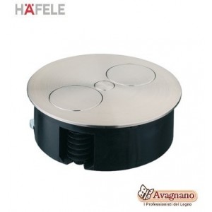 MULTIPRESA A SCOMPARSA ELEVATOR CON COPERTURA PUSH 230 V - HAFELE