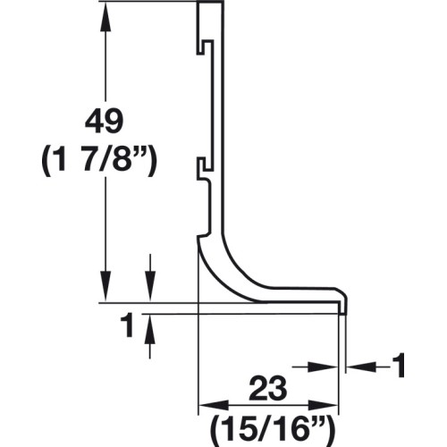 PROFILO PER GOLA, PER FRONTALI SENZA...