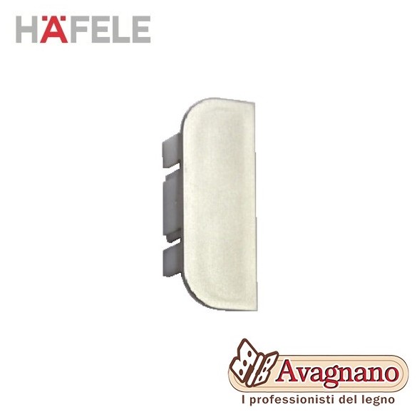 TAPPO TERMINALE, IN PLASTICA ARGENTO - HAFELE