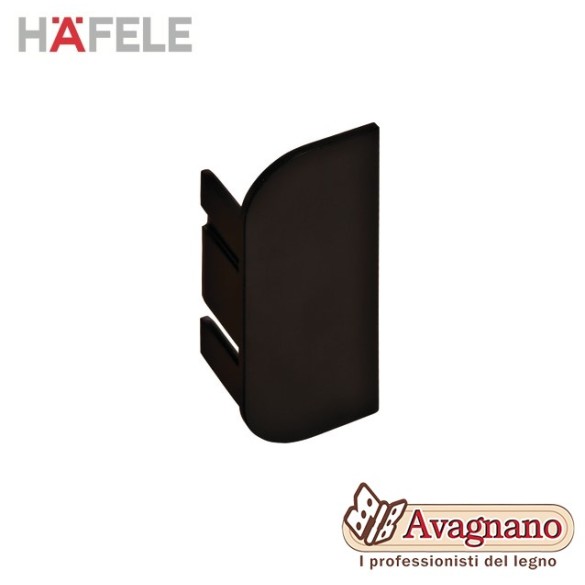 TAPPO TERMINALE, IN PLASTICA NERO OPACO - HAFELE