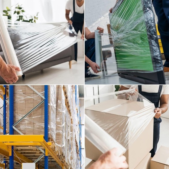 BOBINA FILM ESTENSIBILE TRASPARENTE DA 2,2Kg, 50 cm PELLICOLA MANUALE