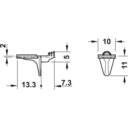 REGGIPIANO NERO CON SUPPORTO...