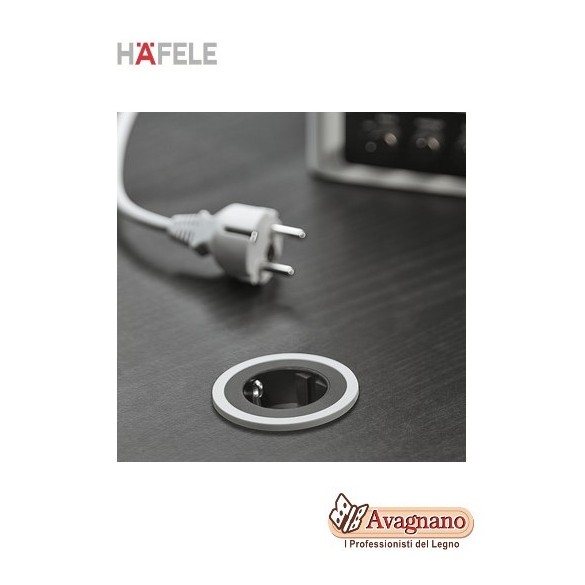 MULTIPRESA A SCOMPARSA ELEVATOR CON COPERTURA PUSH 230 V - HAFELE