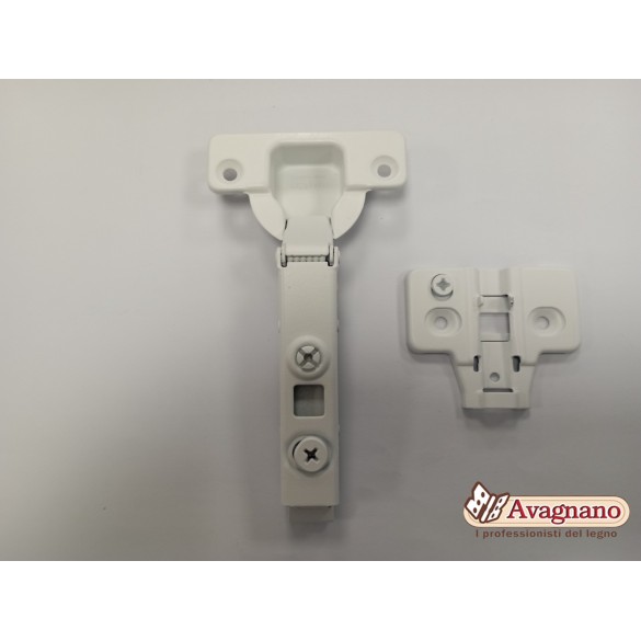 KIT CERNIERA + BASE F.35 COLLO PIANO AMMORTIZZATA BIANCO OPACO- DANCO
