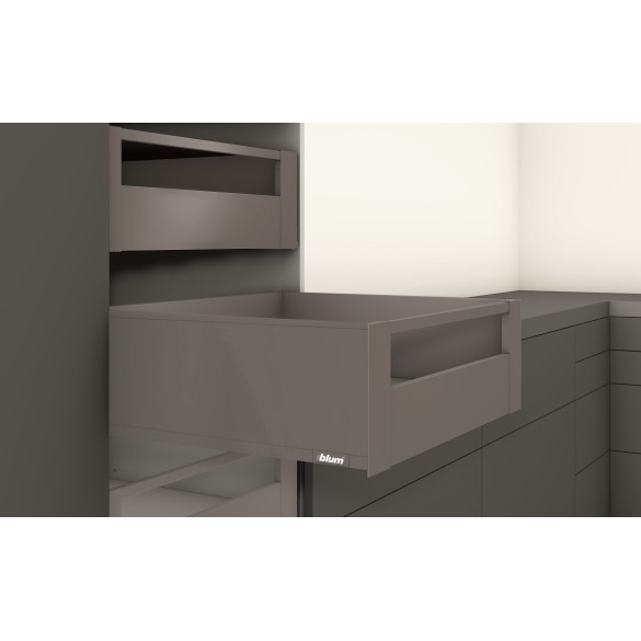 LEGRABOX Frontale, altezza C, Modulo cassa 900 mm GRIGIO ORIONE BLUM