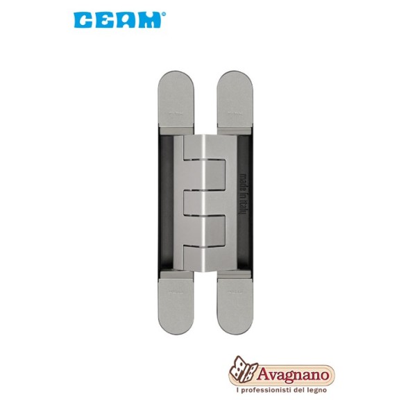 CERNIERA A SCOMPARSA PER PORTE CEAM 1432 3D ARGENTO