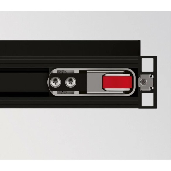 KIT MAGIC 2 FRAME ARGENTO, SCORREVOLE CON PROFILO IN ALLUMINIO PER PORTE IN VETRO