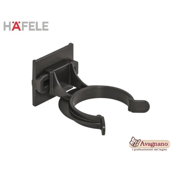 CLIP PER AGGANGIO FRONTALE ZOCCOLO ALLUMINIO/PLASTICA, SISTEMA HAFELE AXILO 78