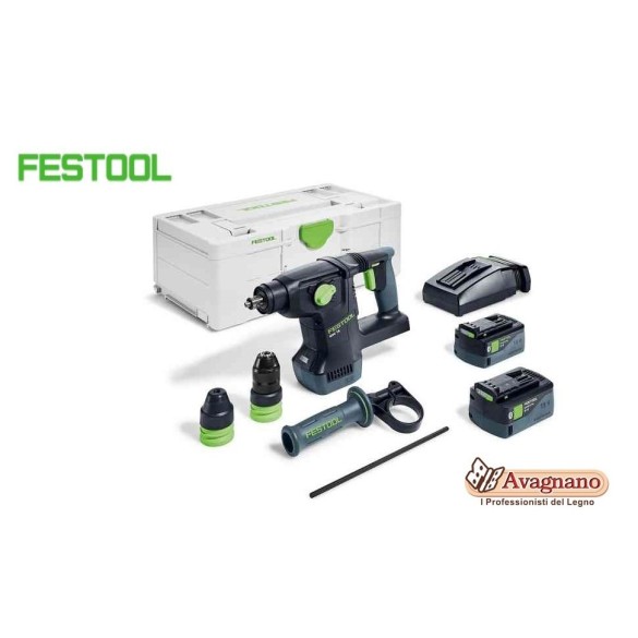 MARTELLO COMBINATO A BATTERIA KHC 18 5,0 EBI-PLUS FESTOOL
