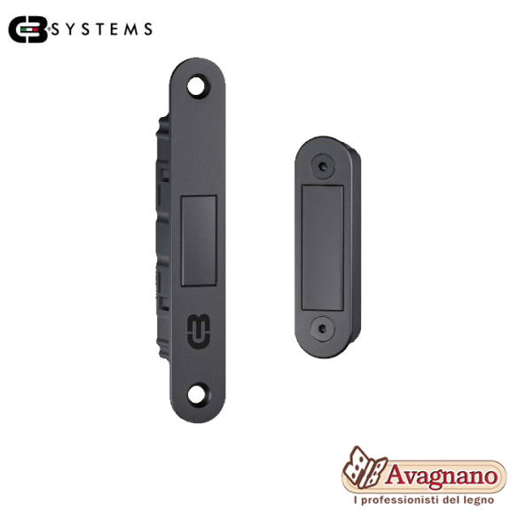 SCROCCHETTO LINK+MECCANISMO WC L/O SCR202 NERO OPACO - CB SYSTEMS