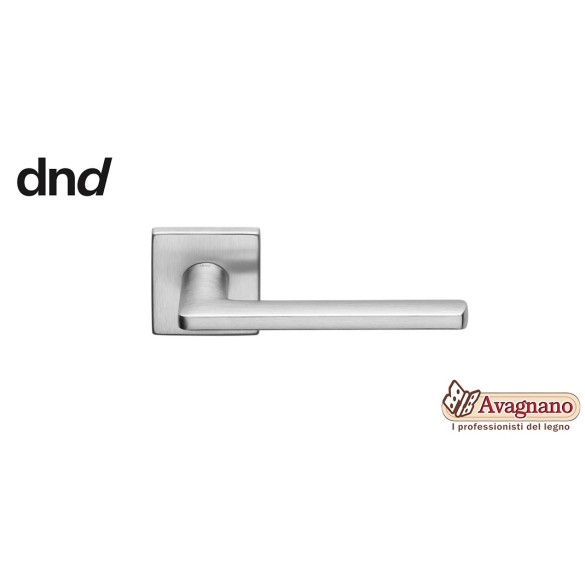 MANIGLIA LUCE P 02 ROSETTA QUADRA PAT CROMO SATINATO - dnd