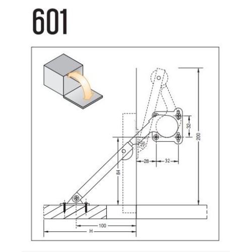 SNODO DX PER ANTA A CALATOIA CEAM 601
