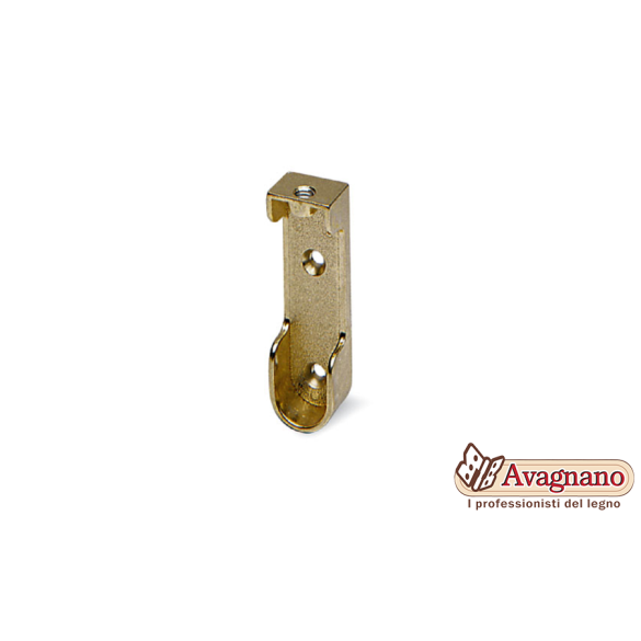 REGGITUBO PER TUBO OVALE LATERALE OTTONE - MANART