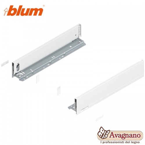 BLUM LEGRABOX SPONDINE BIANCO ALTEZZA M (90,5 mm), 500 mm