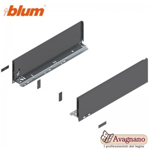BLUM LEGRABOX SPONDINE GRIGIO ORIONE ALTEZZA C (128,5 mm), 500 mm