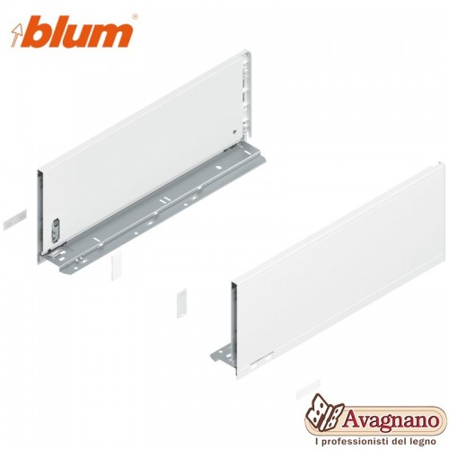 BLUM LEGRABOX SPONDINE BIANCO OPACO ALTEZZA C (177 mm), 500 mm