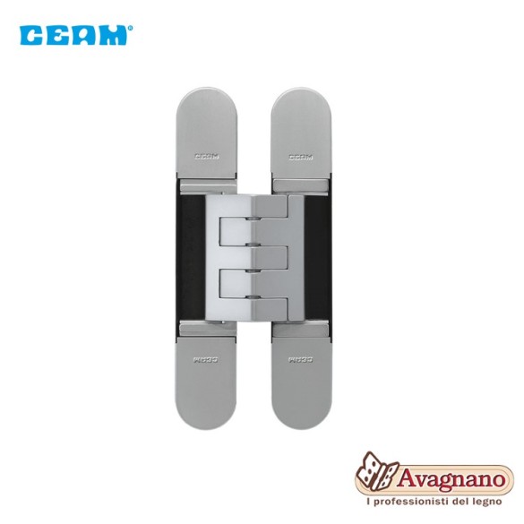 CERNIERA A SCOMPARSA PER PORTE CEAM 1431 3D ARGENTO