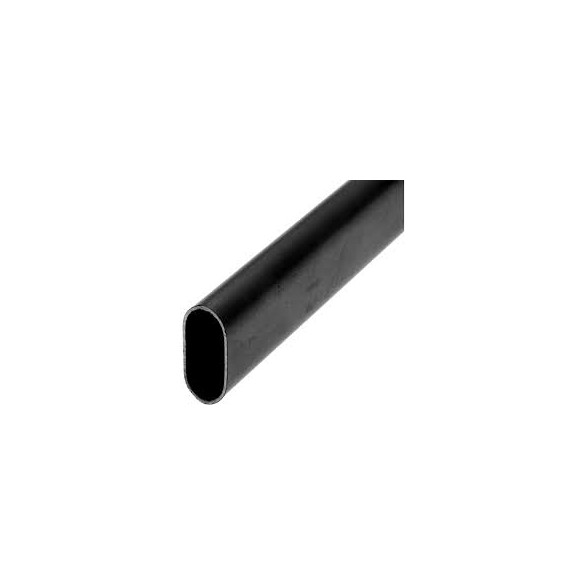 TUBO APPENDIABITI OVALE 3 METRI NERO SEMI-OPACO 30x15 mm - MANART