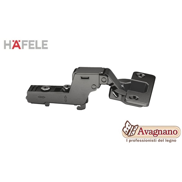 CERNIERA HAFELE NERA F.35 COLLO ALTO AMMORTIZZATA