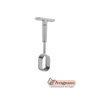 REGGITUBO APERTO PER TUBO OVALE CENTRALE NICHELATO - MANART