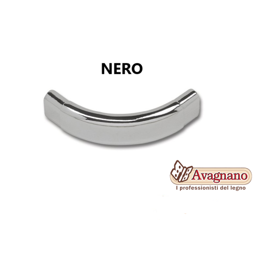 CURVA A 90° PER TUBO OVALE NERO OPACO...
