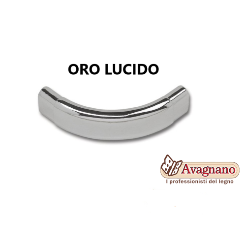 CURVA A 90° PER TUBO OVALE ORO LUCIDO...