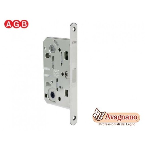 Serratura AGB POLARIS PORTE WC CROMO SATINATO