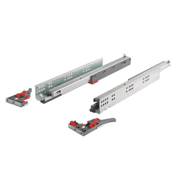 GUIDA CASSETTO SYNCRO MATRIX UMA50 3D ESTRAZIONE TOTALE 600mm 50 KG AMMORTIZZATA - HAFELE