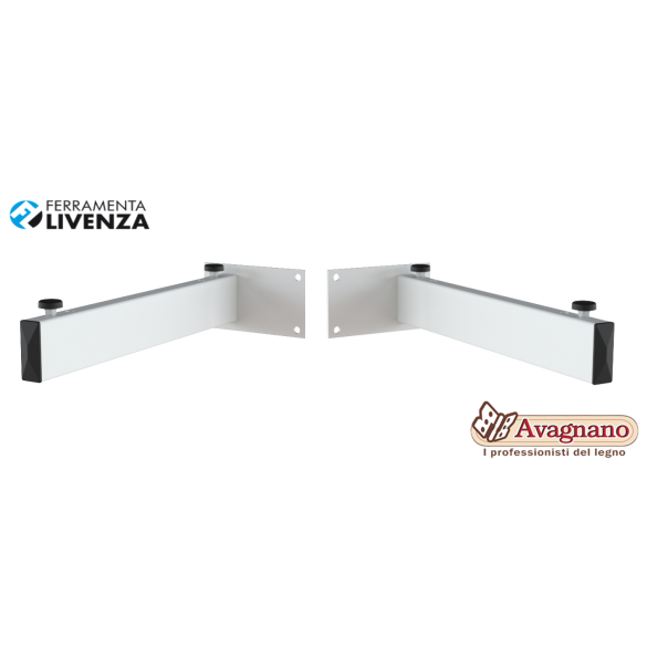 COPPIA STAFFE REGGIMENSOLA BIANCO OPACO - LIVENZA