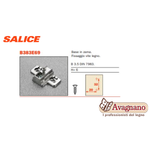 BASETTA SALICE B383E09 H6